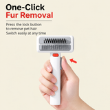 Coat Keeper Pet Dematting Comb, Detangling Grooming Brush with Hair Release Button
