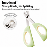 Little Snip Cat Nail Clippers, Small Pet Claw Trimmer with Curved Stainless Steel Blades