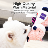 Crinkle Critter Plush Dog Toy, Squeaky Crinkle Animal Toy for Interactive Play