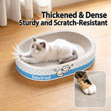 Curl & Scratch Round Cat Scratcher Bed, Corrugated Cardboard Lounge for Indoor Cats