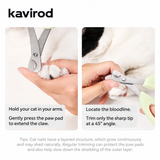 Little Snip Cat Nail Clippers, Small Pet Claw Trimmer with Curved Stainless Steel Blades